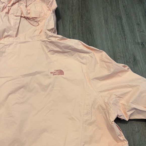 North Face Rain Full Zipper Jacket Light Pink Adjustable Dryvent Women Size XXXL - Picture 12 of 16
